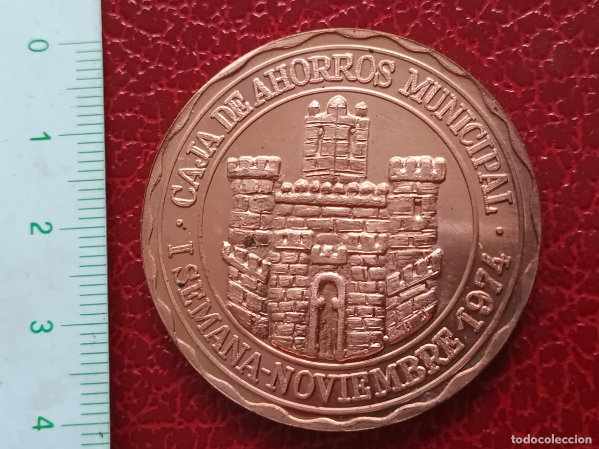 Medallas tem&aacute;ticas: MEDALLA DE SAN SEBASTIAN. CAJA DE AHORROS MUNICIPAL. 1974. I SEMANA NUMISMATICA. COBRE