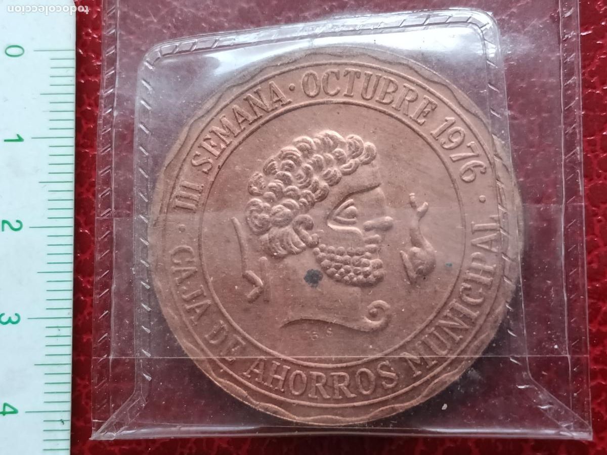 Medallas tem&aacute;ticas: MEDALLA III SEMANA NUMISM&Aacute;TICA DE SAN SEBASTIAN. OCTUBRE 1976