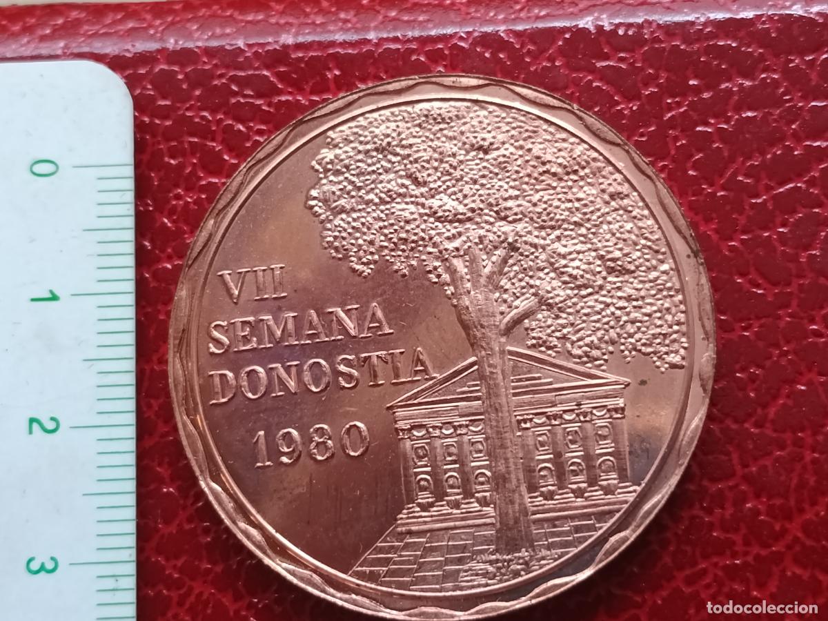 Medallas tem&aacute;ticas: MEDALLA VII SEMANA NUMISM&Aacute;TICA DE SAN SEBASTIAN. 1980