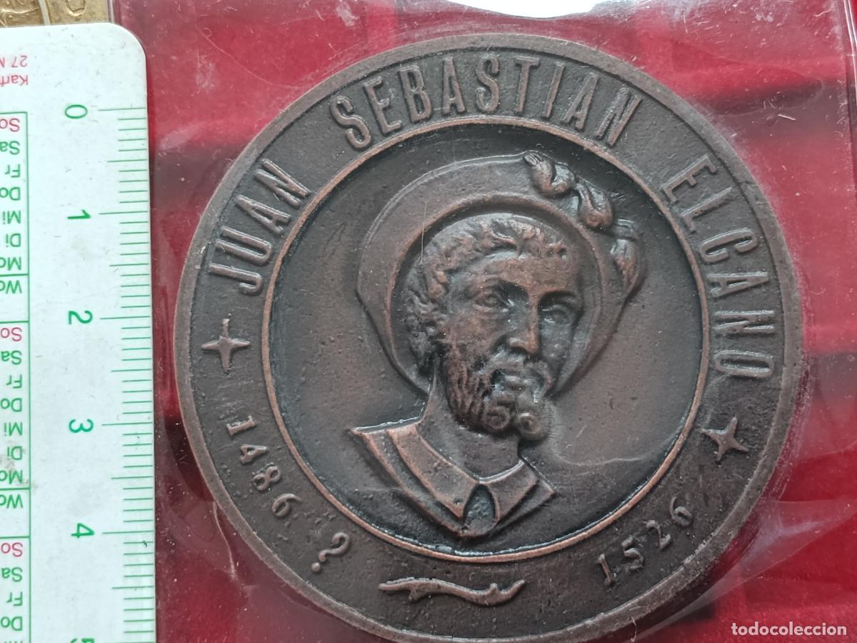 Medallas tem&aacute;ticas: MEDALLA JUAN SEBASTIAN ELCANO 450 ANIVERSARIO VUELTA AL MUNDO 1522 - 1972