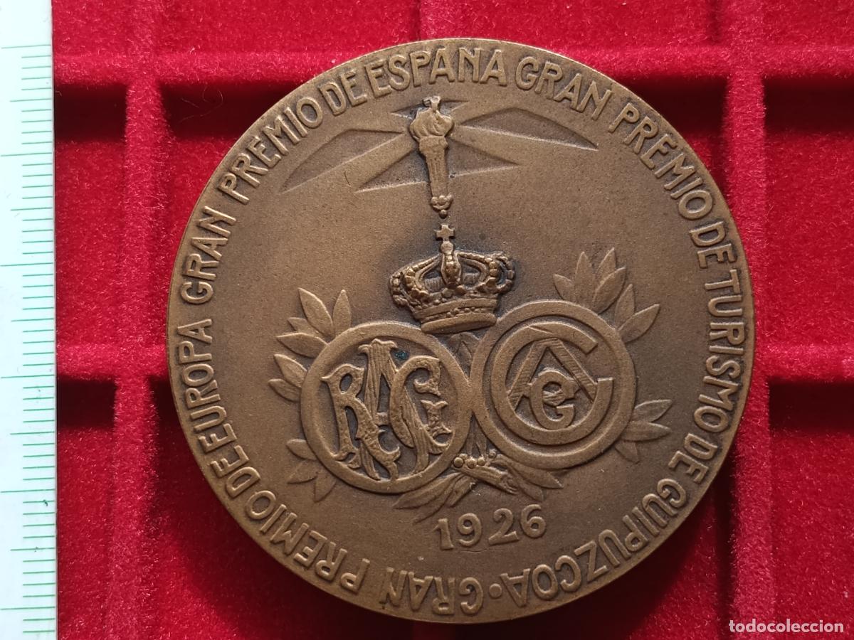 Medallas tem&aacute;ticas: Antigua medalla. Gran Premio de Espa&ntilde;a Europa. Gran Premio de turismo Guip&uacute;zcoa 1926