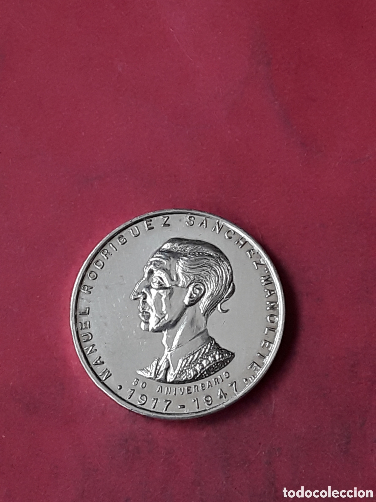 Medallas tem&aacute;ticas: MEDALLA PLATA MANOLETE. 50 ANIVERSARIO DE SU MUERTE. CORDOBA 1997