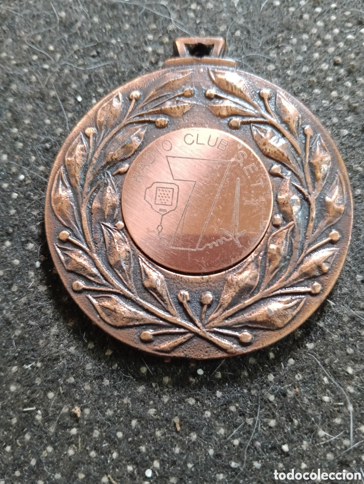 Medallas tem&aacute;ticas: Radio Club S.E.T. 24 h DX S.E.T. mide 5 cm