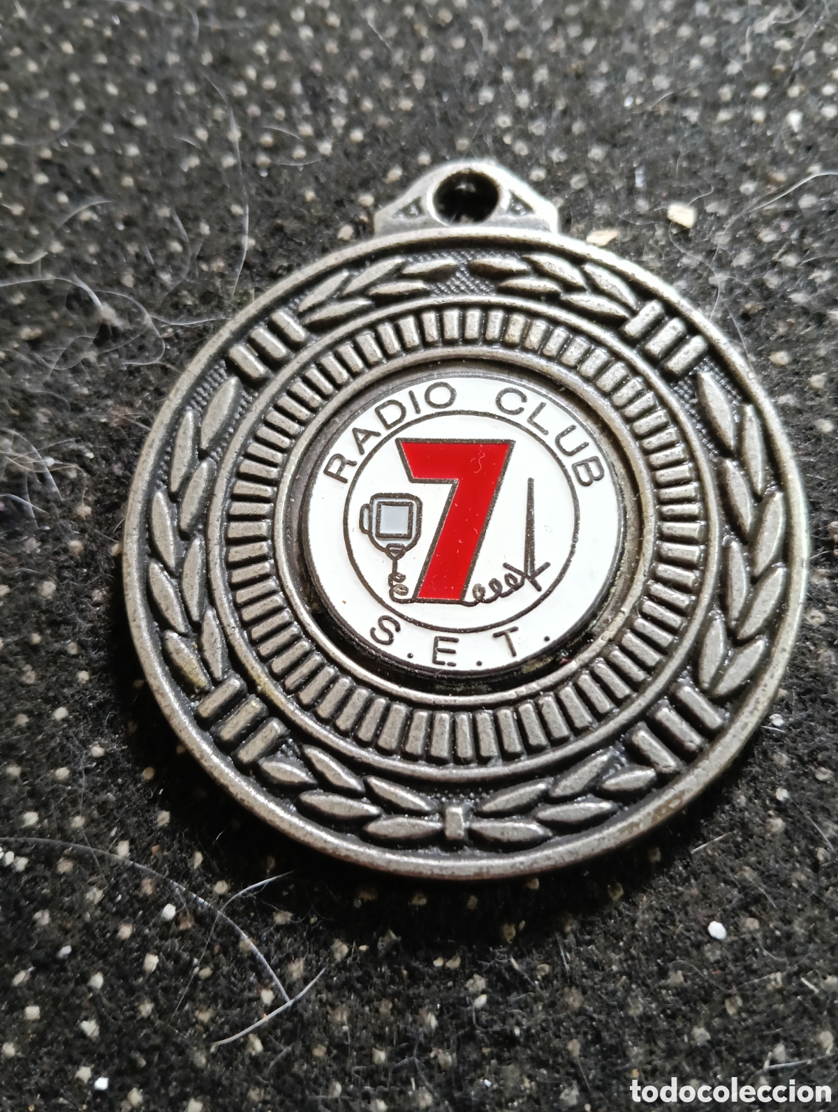 Medallas tem&aacute;ticas: Radio Club S.E.T. 24 h DX S.E.T. mide 5 cm