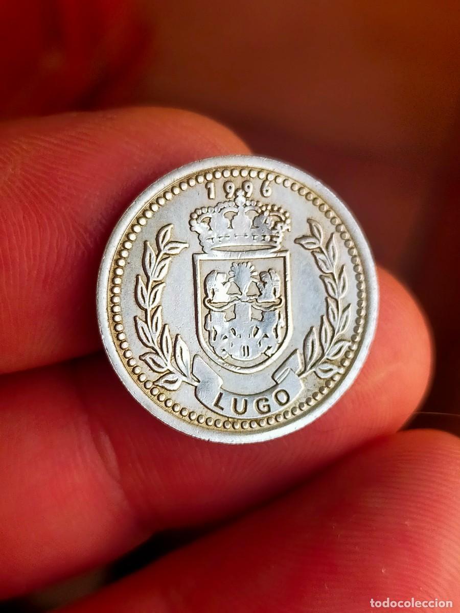 Medallas tem&aacute;ticas: MONEDA MEDALLA TOKEN EXONUMIA LUGO 1996 PERSONAJES ESCUDO PASTOR DIAZ MUY BUENA CONSERVACION