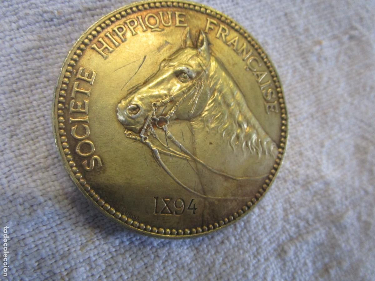 Medallas tem&aacute;ticas: HIPICA CABALLOS - MEDALLA FRANCESA &rdquo; SOCIETE HIPPIQUE FRAN&Ccedil;AISE 1894 &rdquo; PARIS ATTELAGE F. BURGES.