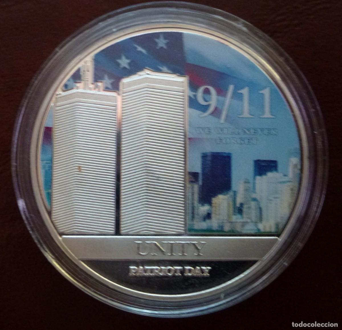 Medallas tem&aacute;ticas: Moneda conmemorativa 11-S Torres Gemelas