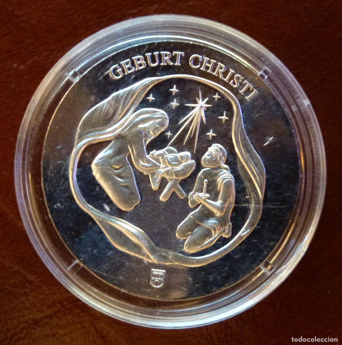 Medallas tem&aacute;ticas: Moneda conmemorativa Nacimiento de Cristo. Geburt Christi &ndash; a&ntilde;o 2021