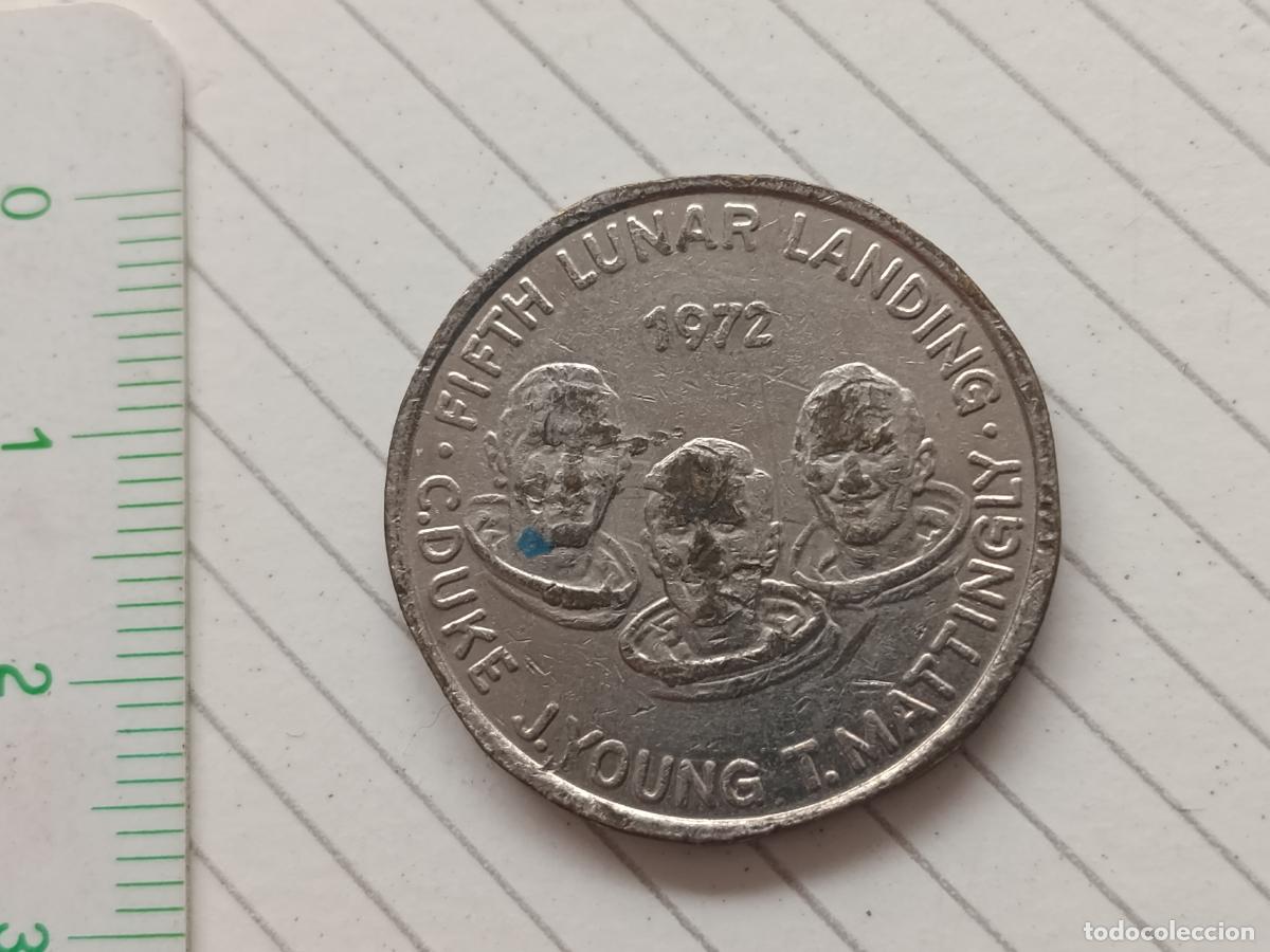 Medallas tem&aacute;ticas: Medalla Apollo 16. Medalla USA. Espacio. Austron&aacute;utica. 5&ordm; alunizaje 1972