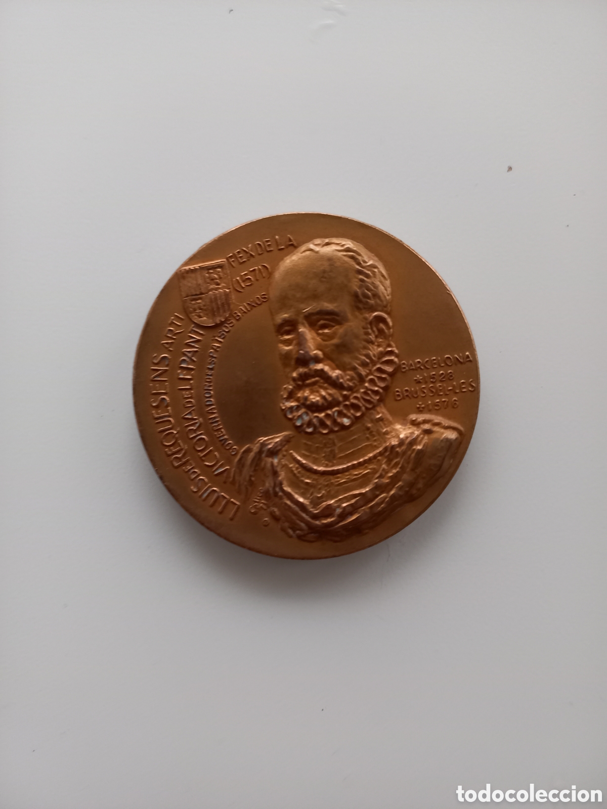 Medallas tem&aacute;ticas: Medalla Lluis de Requesens. Victoria Batalla Naval de Lepanto. Armada.Marina