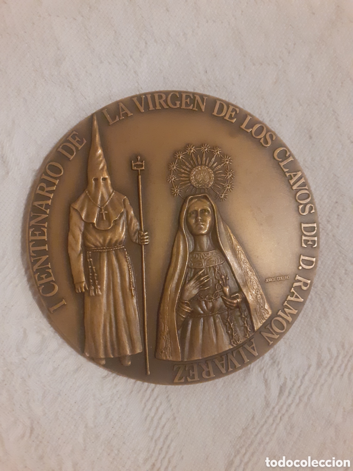 Medallas tem&aacute;ticas: GRAN MEDALLA CENTENARIO VIRGEN DE LOS CLAVOS. SEMANA SSNTA ZAMORA. 9 CM. 1987