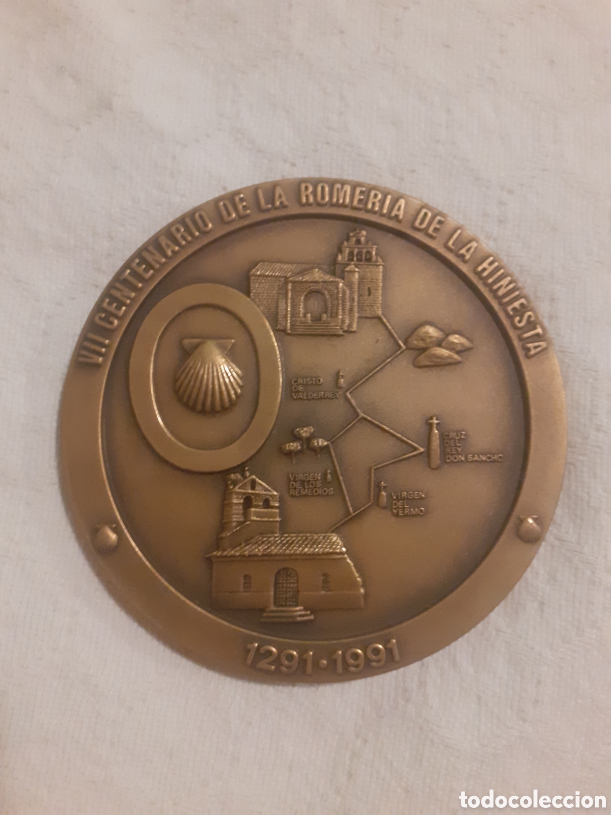 Medallas tem&aacute;ticas: GRAN MEDALLA VII CENTENARIO ROMERIA DE LA HINIESTA. ZAMORA. 1991. 9 CM