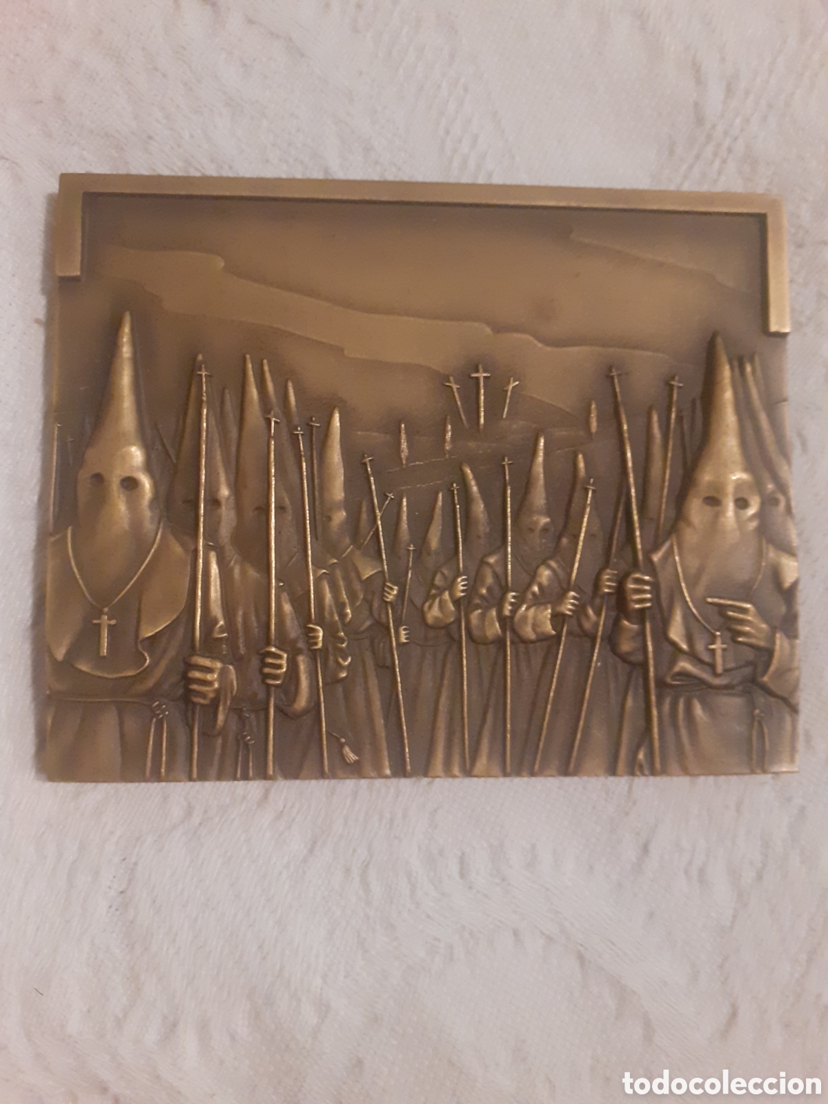 Medallas tem&aacute;ticas: GRAN MEDALLA PRIMER CONGRESO NACIONAL DE COFRADIAS DE SEMANA SANTA. ZAMORA 1987. 10 X 8 CM