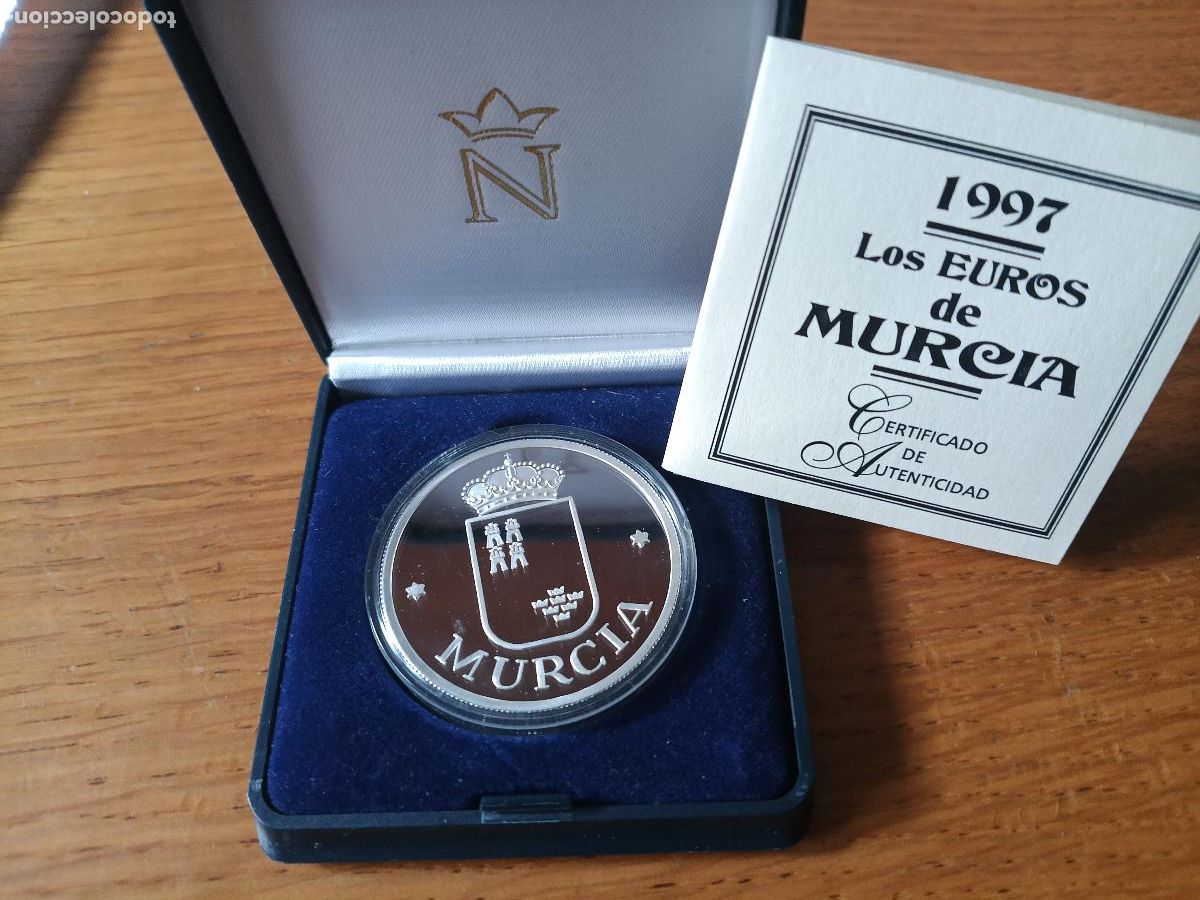Medallas tem&aacute;ticas: Onza de plata pura. 30 euros de Murcia