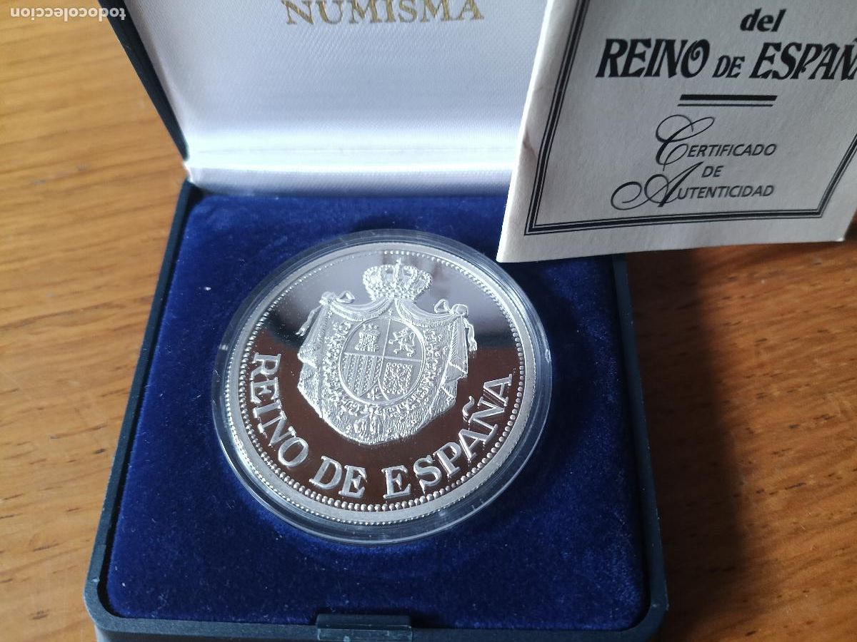 Medallas tem&aacute;ticas: Onza de plata pura. Euros del Reino de Espa&ntilde;a 1996