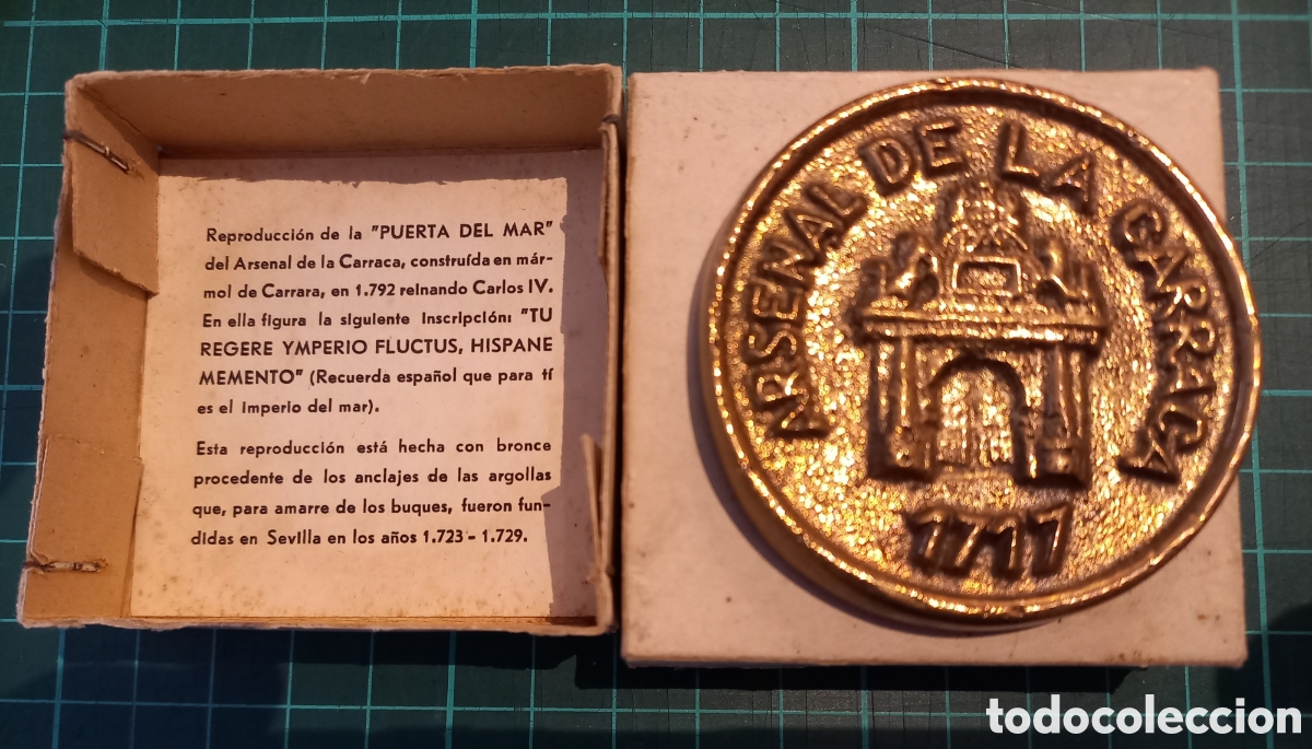 Medallas tem&aacute;ticas: Medalla de la Puerta del Mar del Arsenal de la Carraca. Armada Marina. Naval