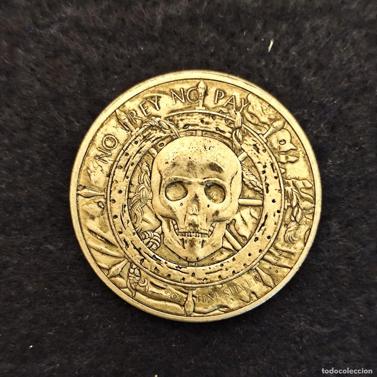 Medallas tem&aacute;ticas: MONEDAS MOMENTO MORI NO TEY NO PAY. KRAKEN. CHAPADA EN PLATA