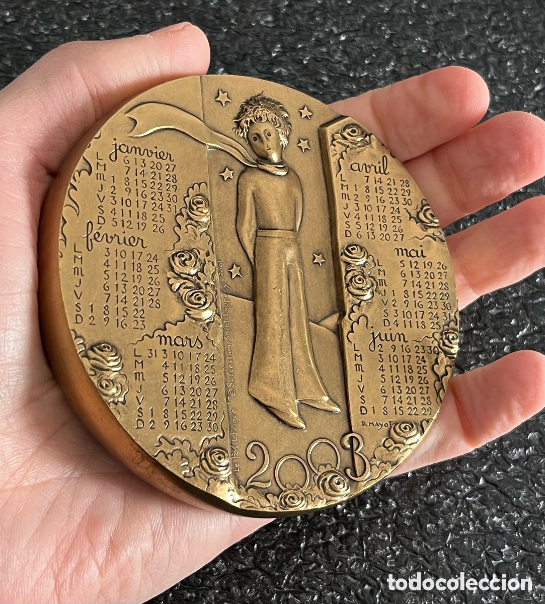 Medallas tem&aacute;ticas: Medall&oacute;n / Medalla de bronce Le petit princep - El principito