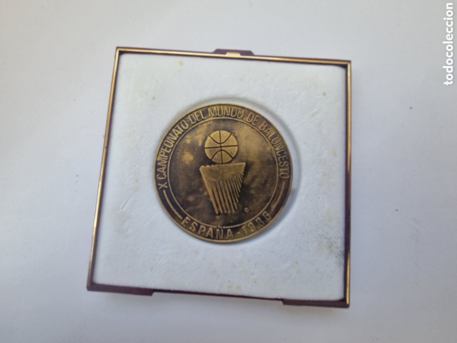 Medalhas tem&aacute;ticas: Medalla X campeonato mundo baloncesto Espa&ntilde;a 1986 D1