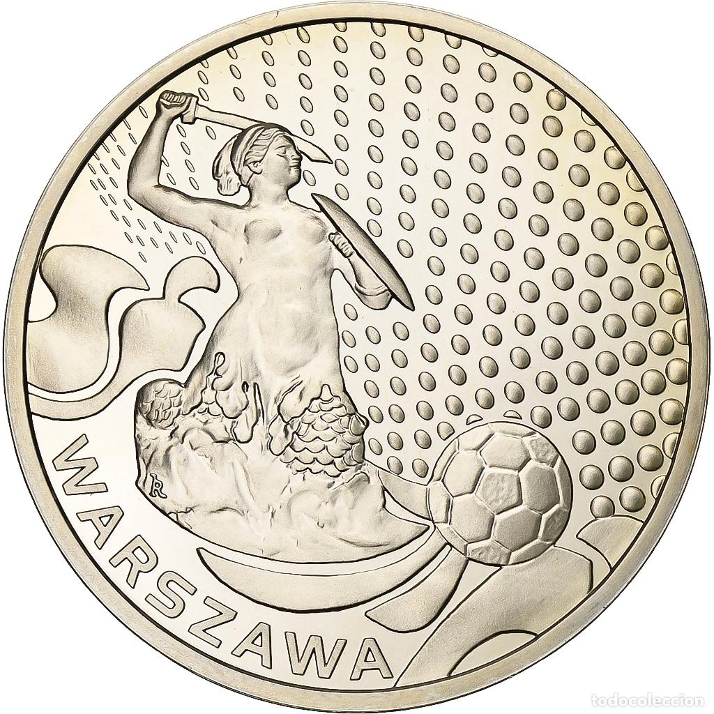 Medallas tem&aacute;ticas: [#394622] Polonia, medalla, Euro de Football, 2012, Plata chapada en cobre, Varsovie, FDC