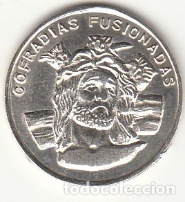 Medallas tem&aacute;ticas: MEDALLA COFRADIAS FUSIONADAS MALAGA 1995 / PLATA 925