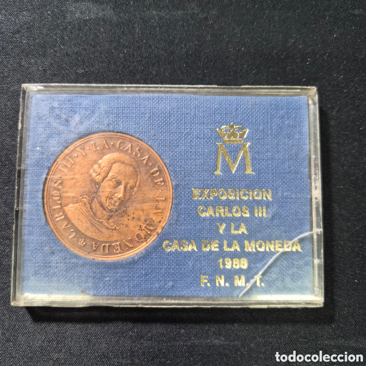 Medallas tem&aacute;ticas: Medalla de cobre F&aacute;brica Nacional moneda y Timbre de la exposici&oacute;n Carlos III