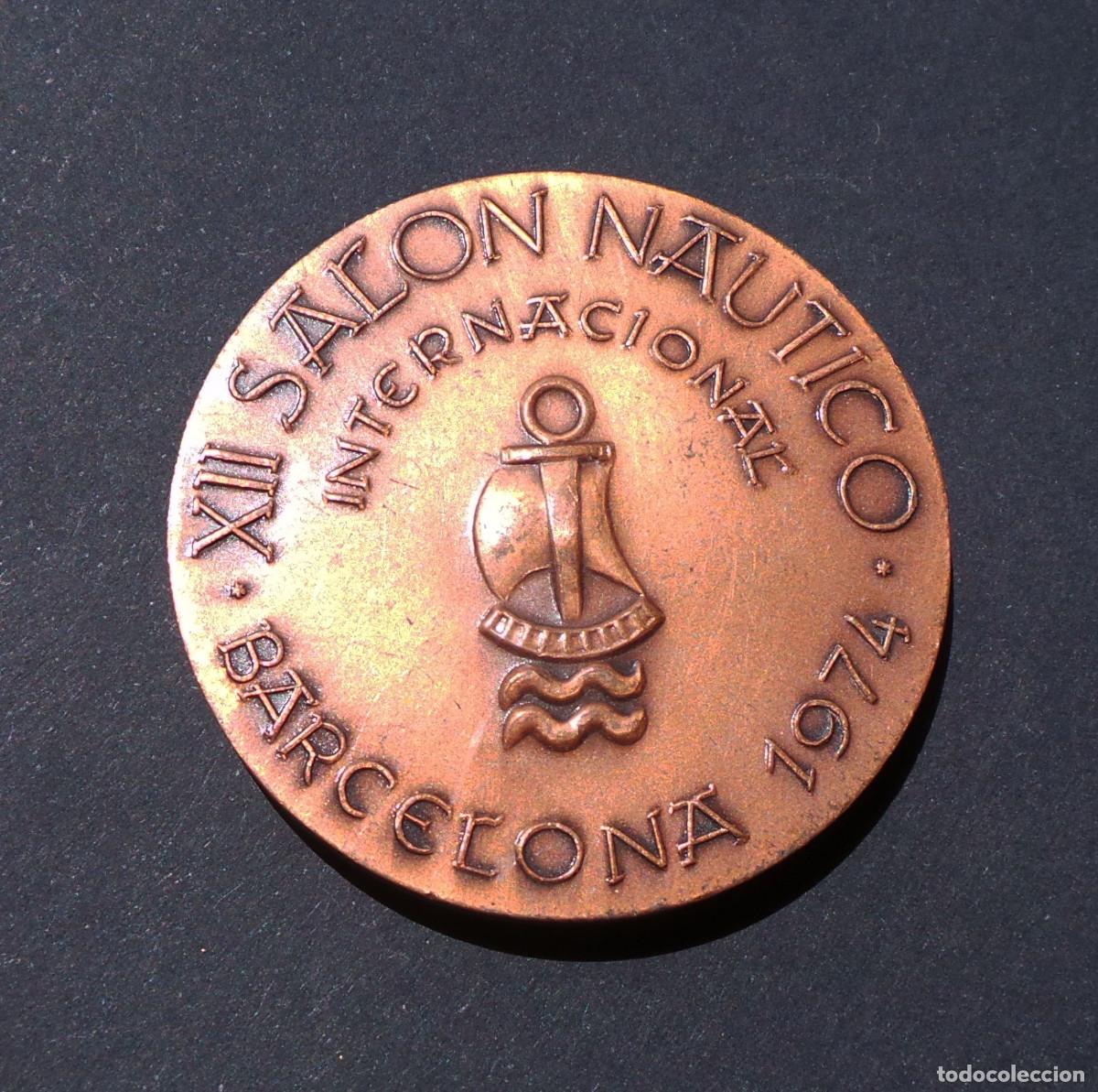 Medalhas tem&aacute;ticas: XII SALON NAUTICO INTERNACIONAL BARCELONA 1974