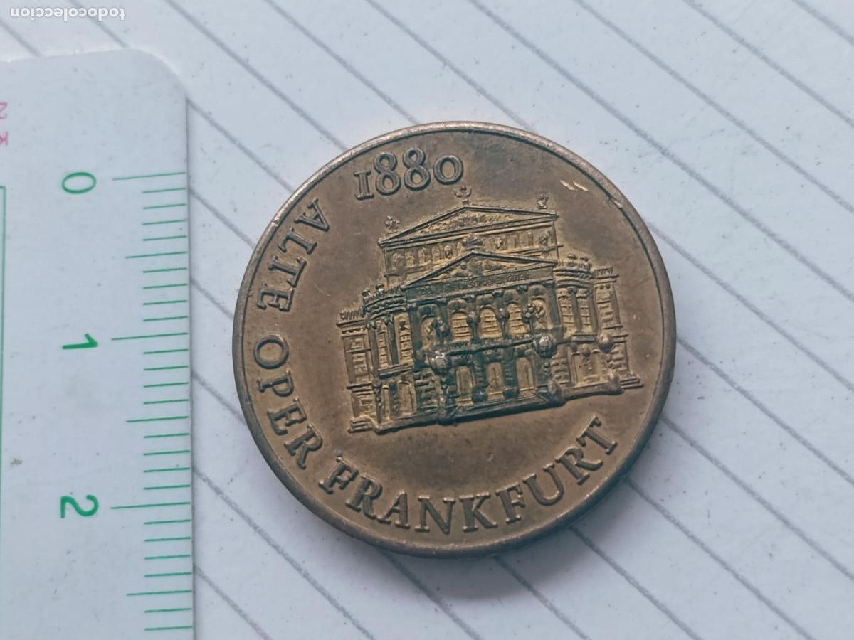 Medallas tem&aacute;ticas: Opera de Frankfurt, 1980, Alemania. Token