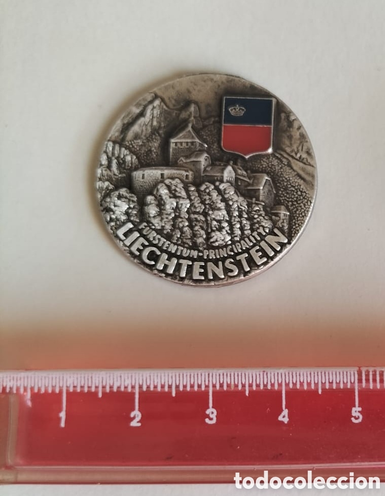 Medallas tem&aacute;ticas: MEDALLA SOUVENIR TURISTICO ALPINO LIECHTENSTEIN