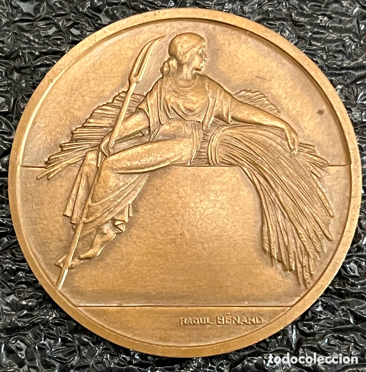 Medallas tem&aacute;ticas: Medalla de bronce Art D&eacute;co de Raoul B&eacute;rnard