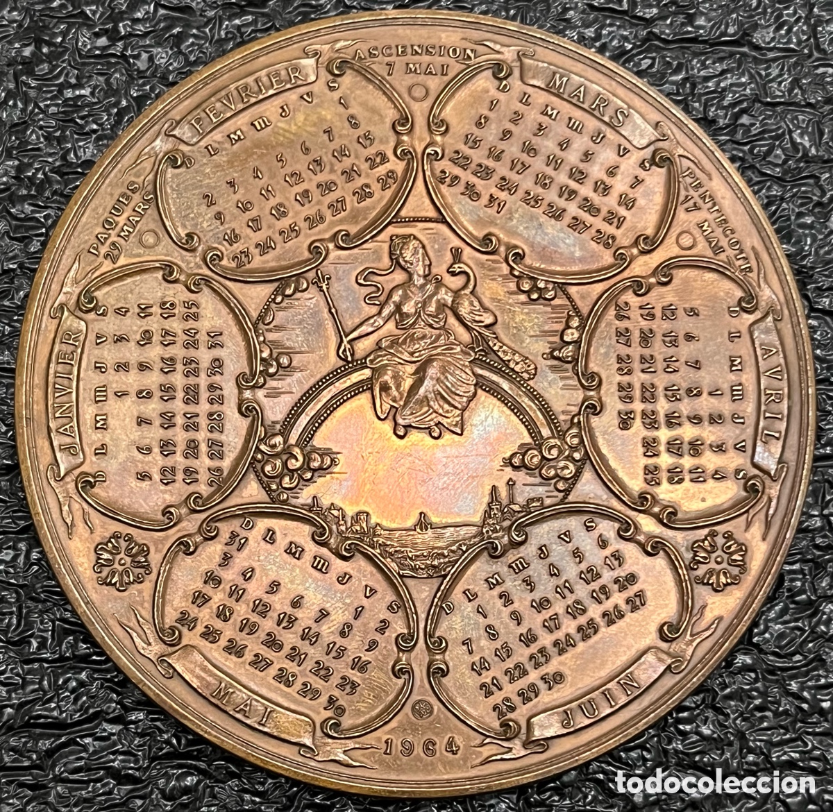 Medallas tem&aacute;ticas: Medalla de bronce Calendario de 1964