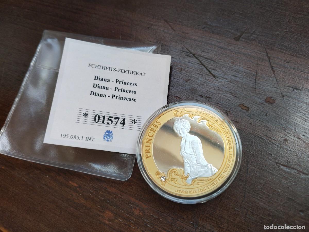 Medallas tem&aacute;ticas: Medalla Princesa Diana. Numerada. Ver. - Foto 1