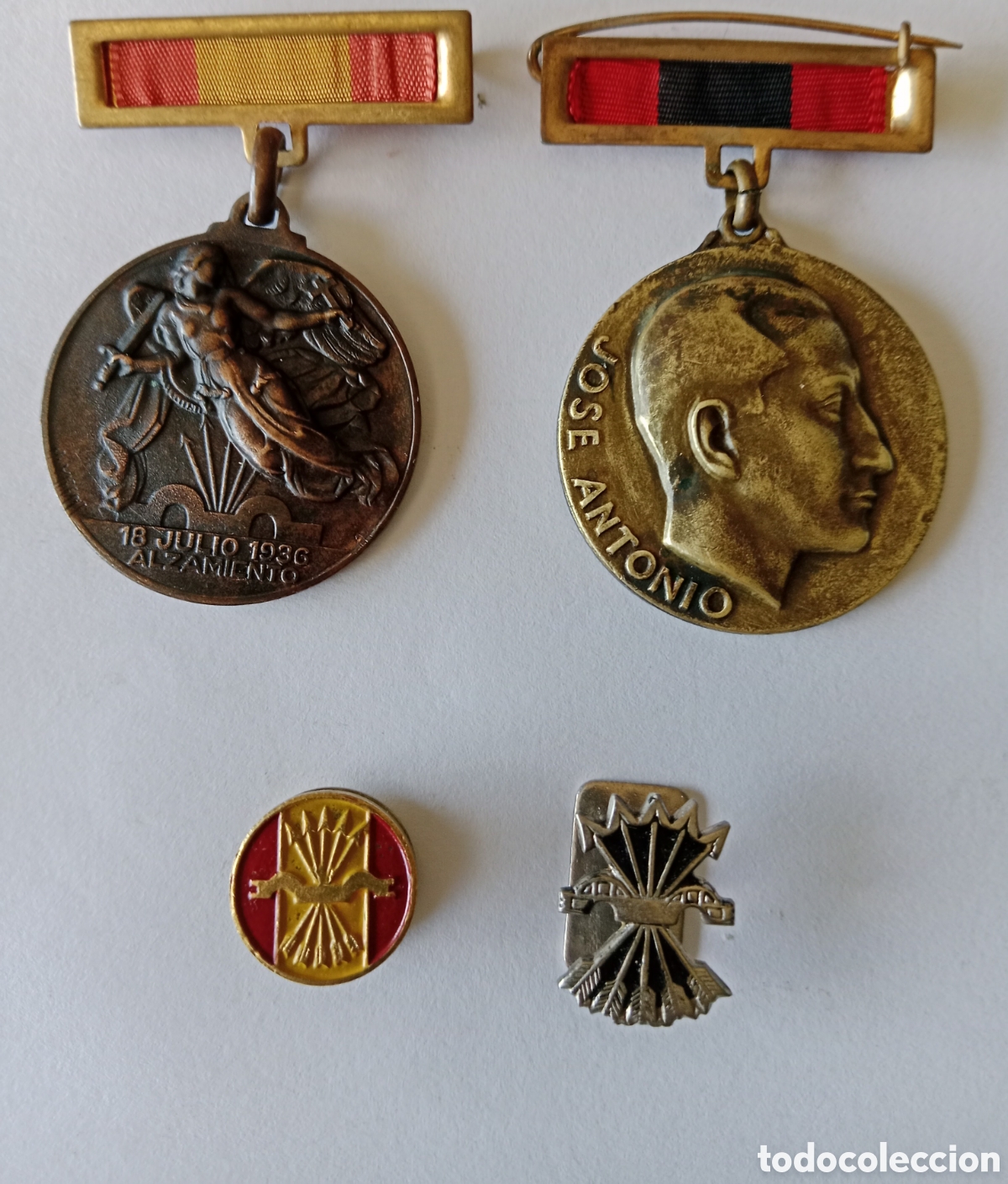 Medallas tem&aacute;ticas: Medallas e insignias guerra civil y falange. VER GASTOS DE ENV&Iacute;O