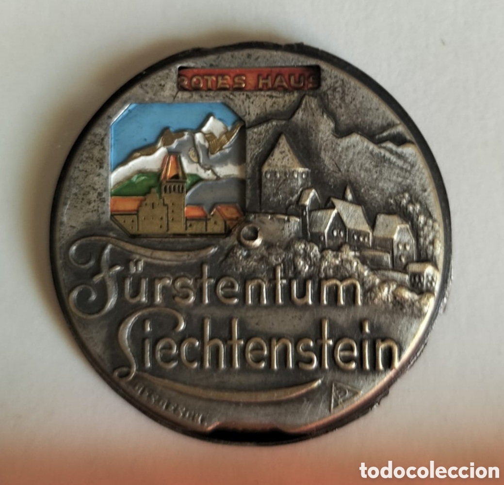 M&eacute;dailles th&eacute;matiques: MEDALLA SOUVENIR VISOR ROTATIVO LIECHTENSTEIN