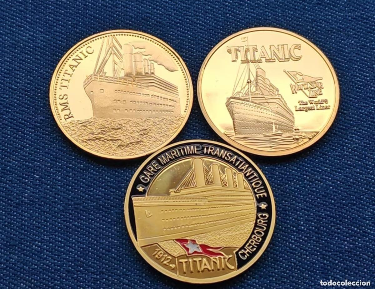 Medallas tem&aacute;ticas: LOTE DE 3 MONEDAS CONMEMORATIVAS TITANIC &ndash; EDICI&Oacute;N COLECCIONISTA