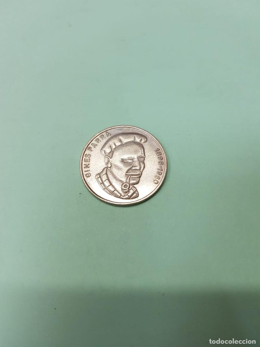 Medallas tem&aacute;ticas: MEDALLA GINES PARRA-1896-1960-PLATA