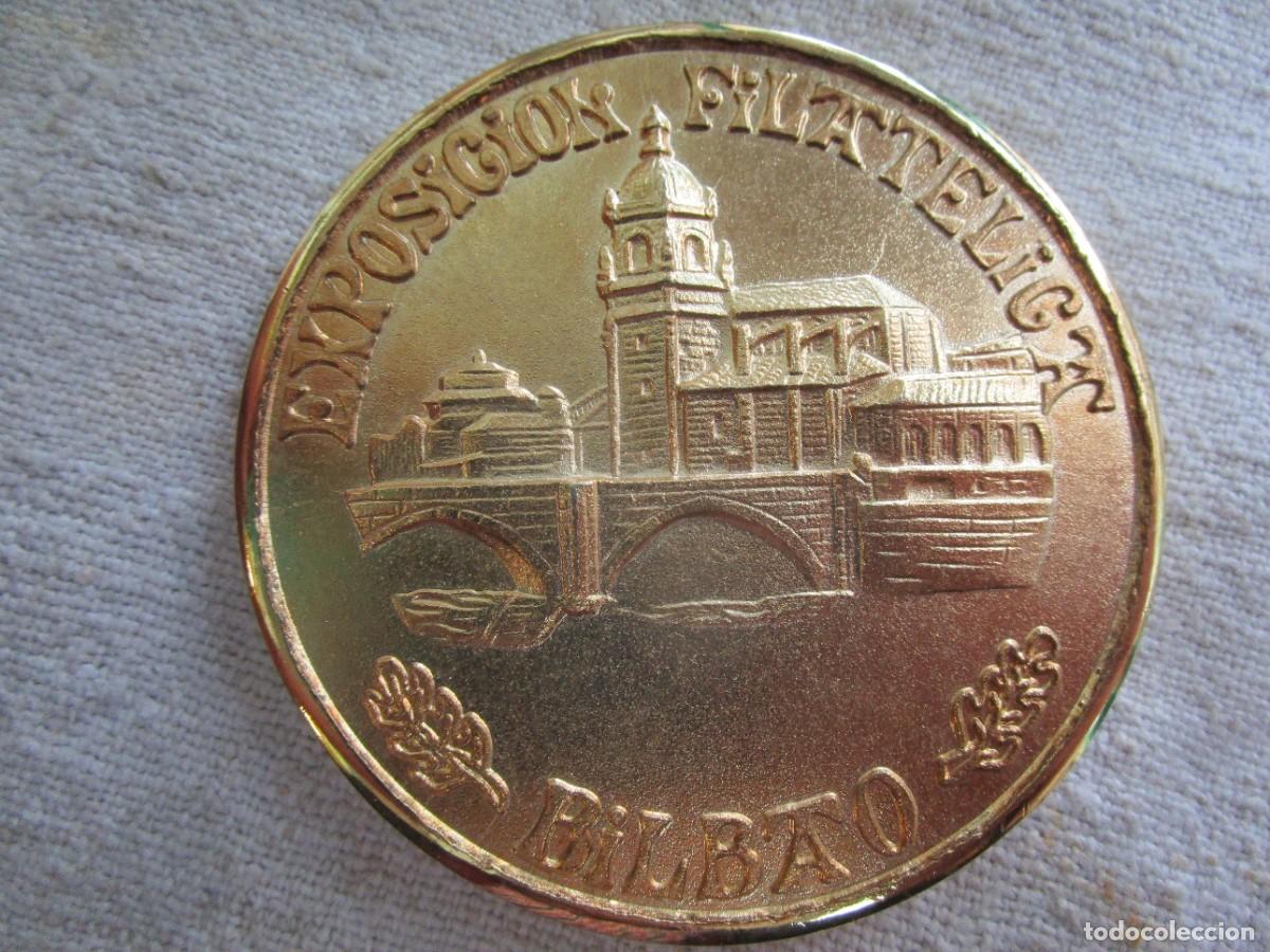 Medallas tem&aacute;ticas: FILATELIA MEDALLA - VI CERTAMENIBEROAMERICANO BILBAO 1977 - 6CM 121GR 5MM GRUESO, CANTO LISO. + INFO