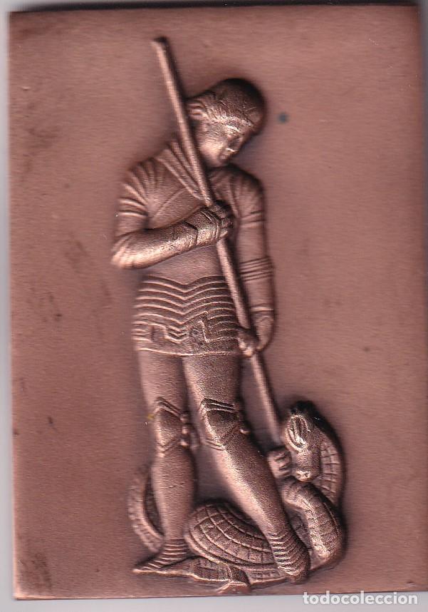 Medallas tem&aacute;ticas: MEDALLA CERCLE FILATELIC I NUMISMATIC DE BARCELONA DEL A&Ntilde;O 1990 - SANT JORDI