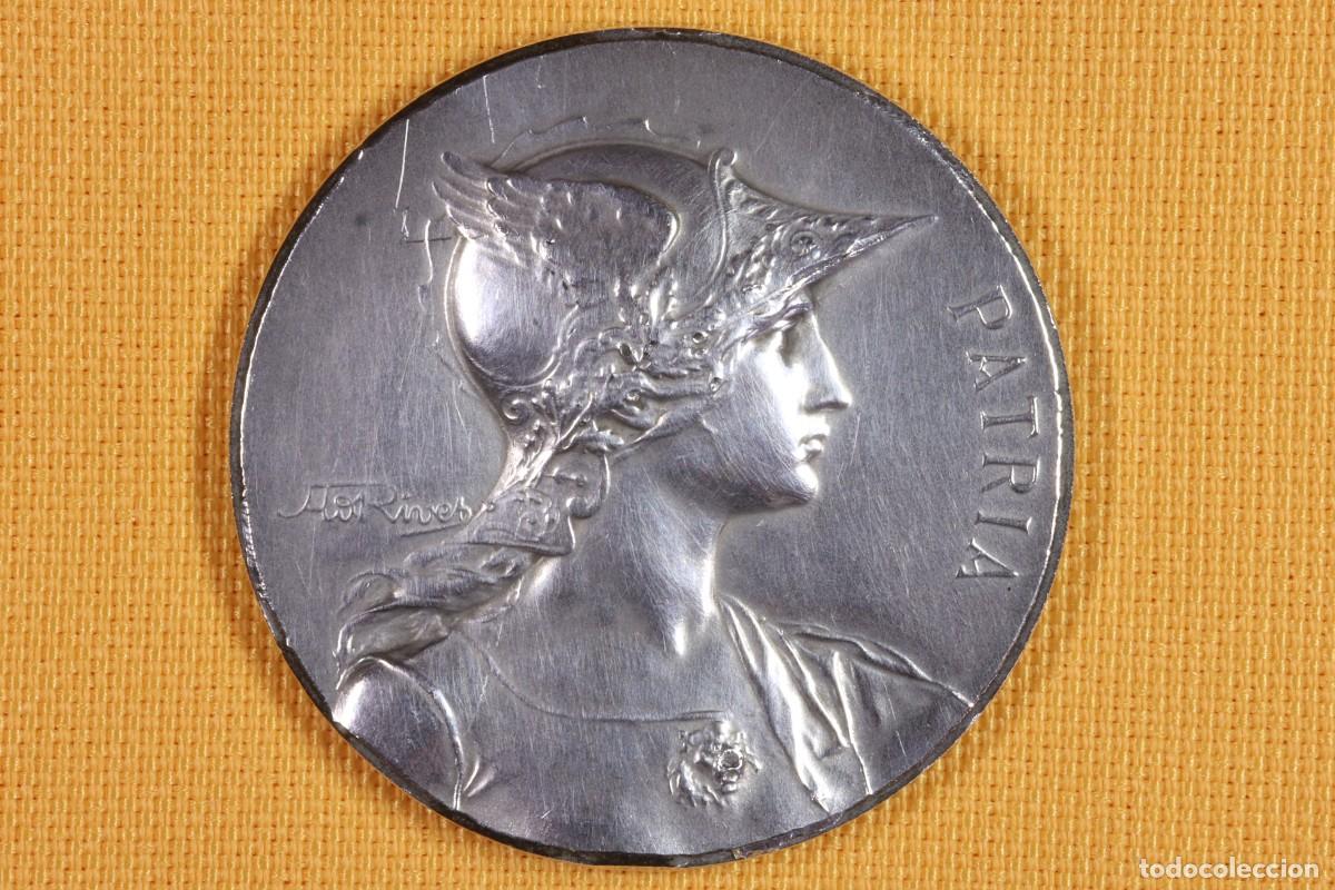 Medallas tem&aacute;ticas: Medalla Patria. Palas atenea. Firmada Rivet. National Medal. Pallas Athena. Signed