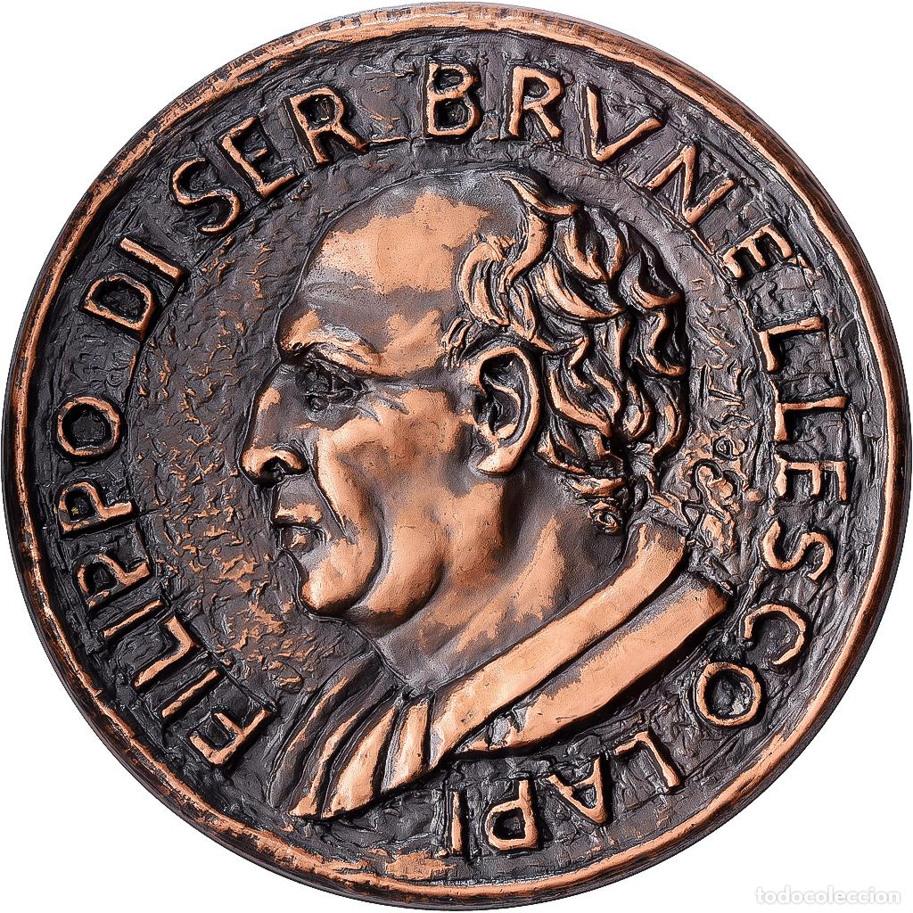 Medallas tem&aacute;ticas: [#1529137] Italia, medalla, VI&deg; Centenario della Nascita di Filippo Brunelleschi, 1977
