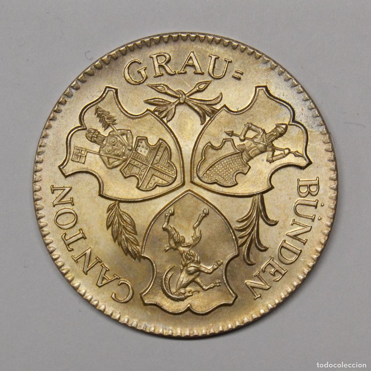 Medallas tem&aacute;ticas: SUIZA 1970 - MEDALLA PLATA DEL 100 ANIVERSARIO BANCO CANTONAL - LOTE 0354
