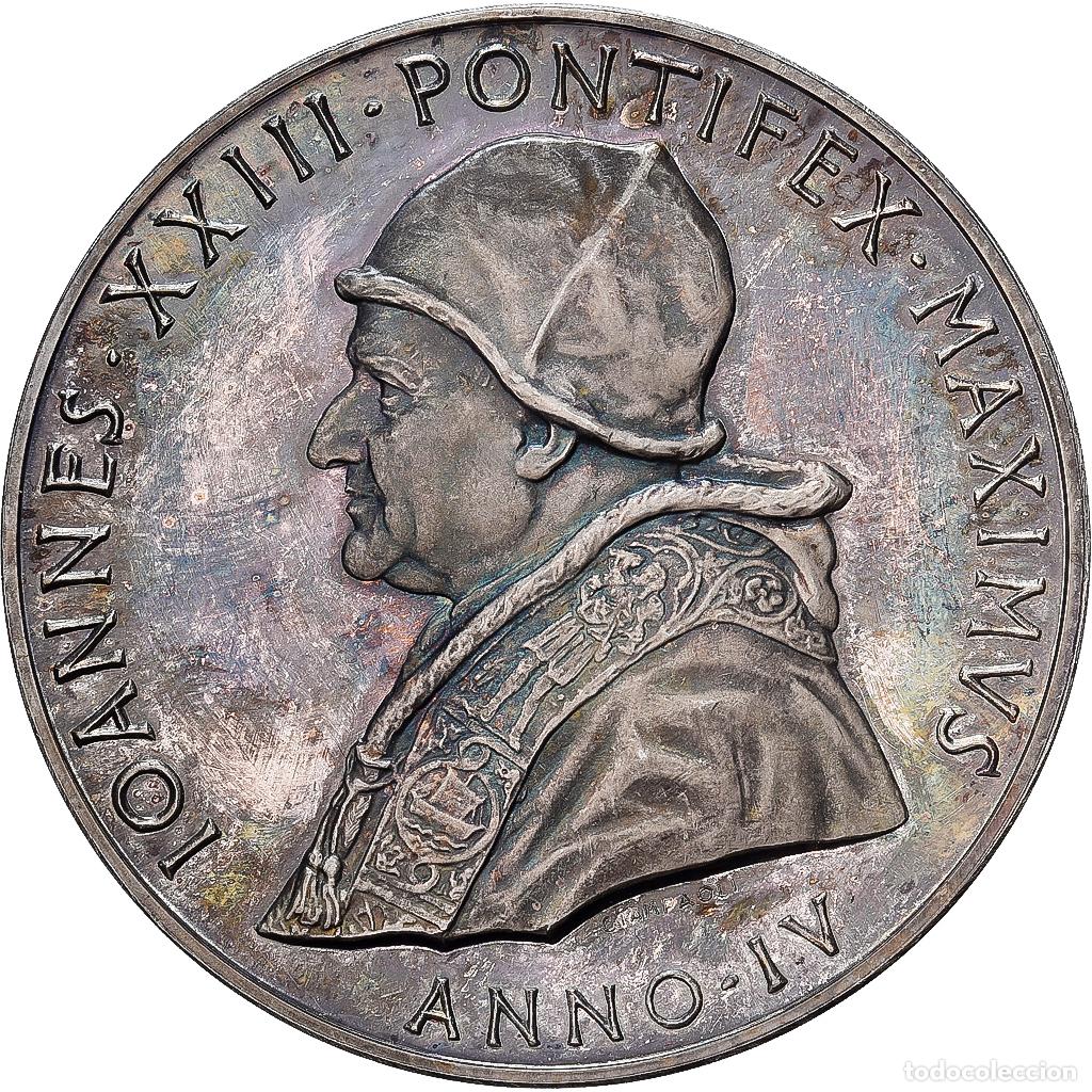Medallas tem&aacute;ticas: [#1529180] CIUDAD DEL VATICANO, medalla, Jean XXIII, 1961, Plata, Giampaoli, SC