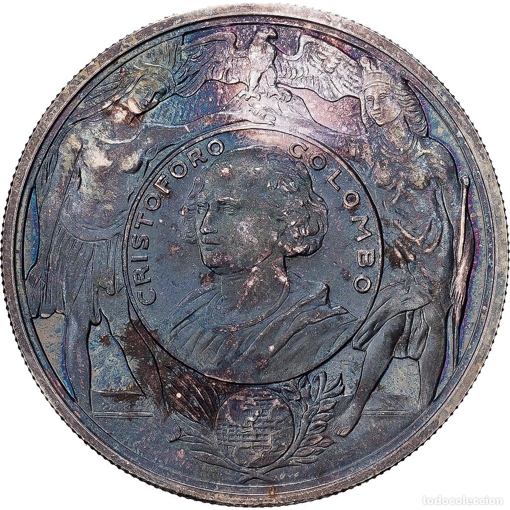 Medallas tem&aacute;ticas: [#1529223] Italia, Once d'argent, Christophe Colomb, Plata, SC