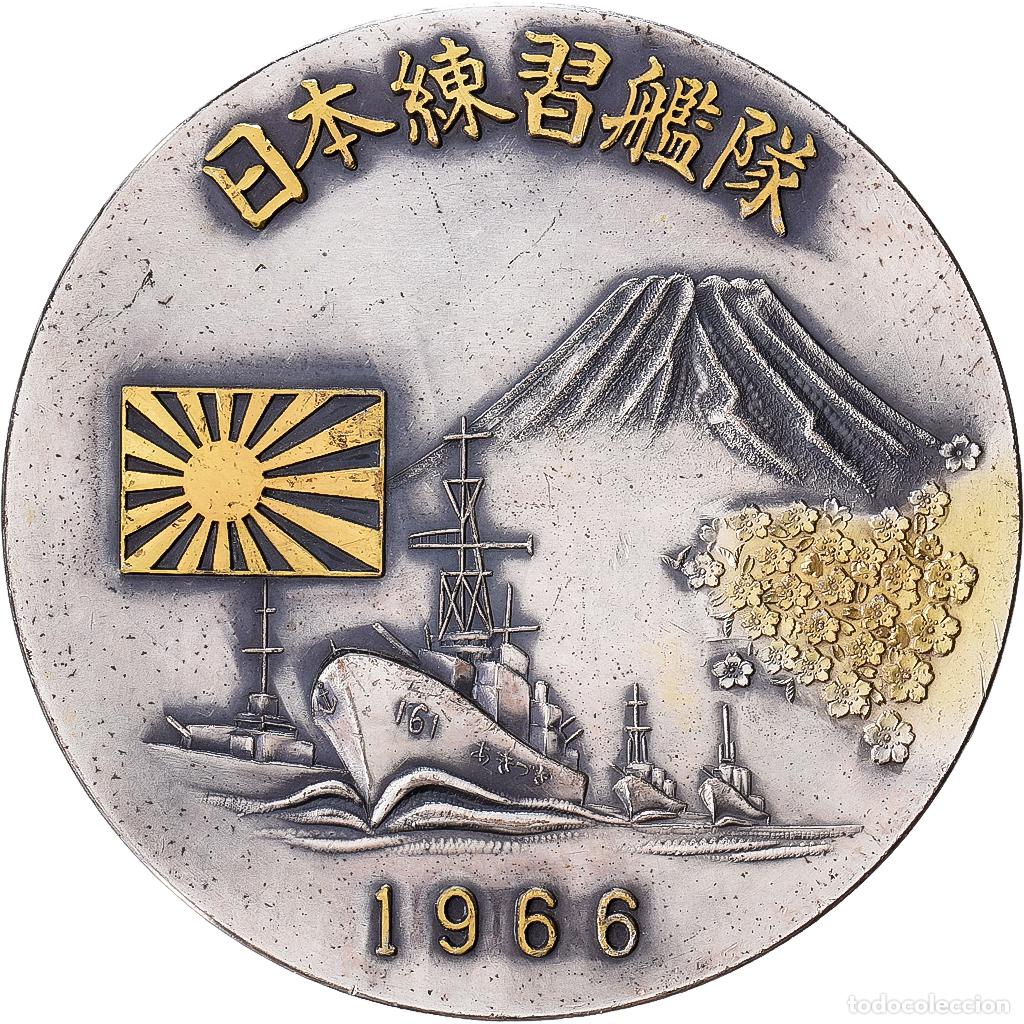 Medallas tem&aacute;ticas: [#1528955] Jap&oacute;n, medalla, Japanese Training Squadron, 1966, Bronce plateado, MBC+