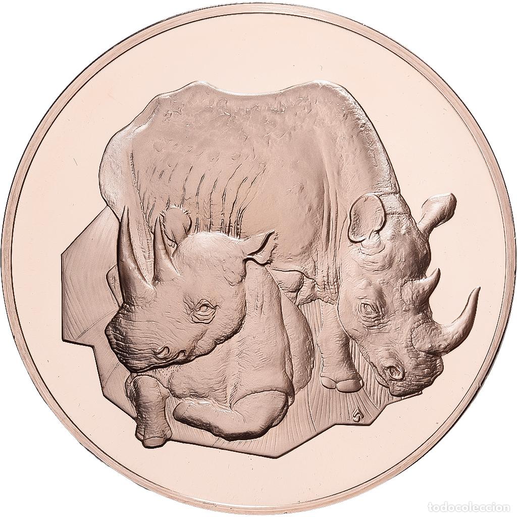 Medallas tem&aacute;ticas: [#1529338] Estados Unidos, ., East African Wild Life Society, Black Rhinoc&eacute;ros, medalla