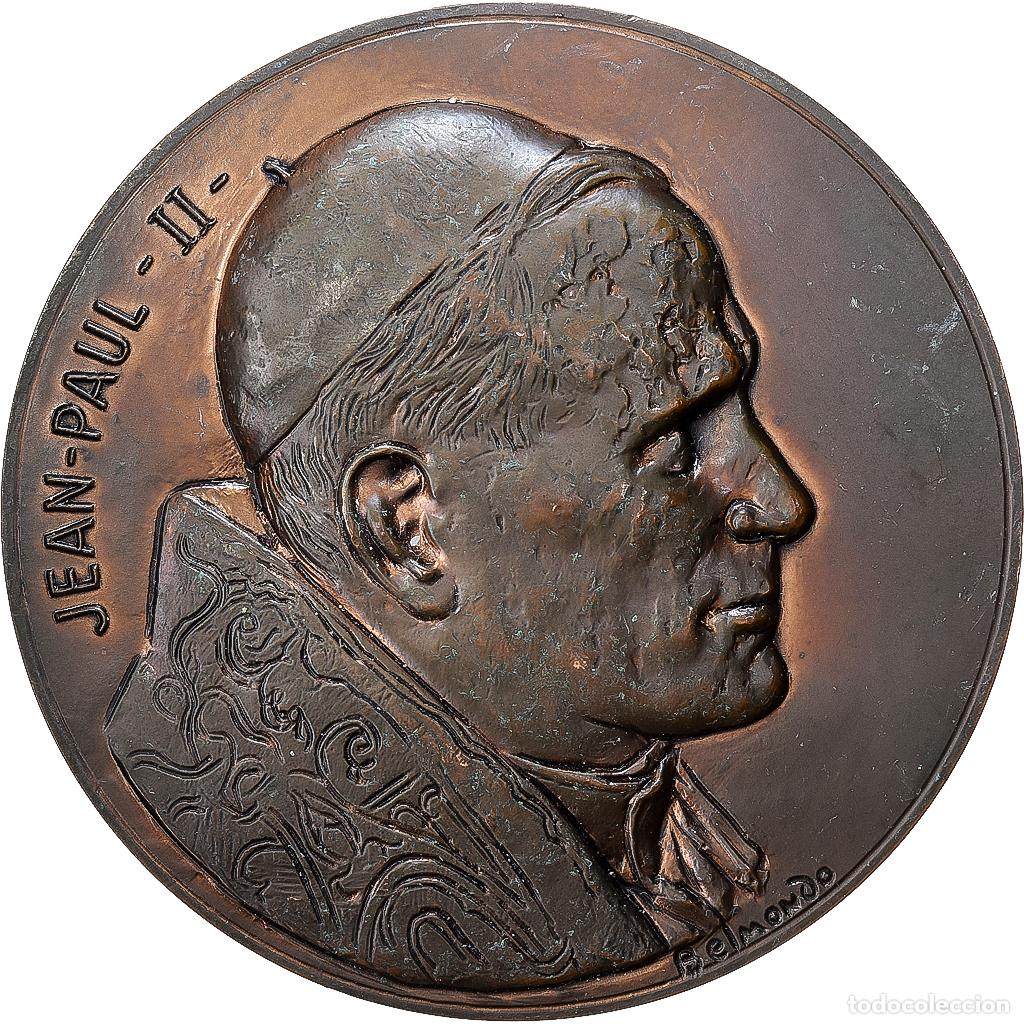 Medallas tem&aacute;ticas: [#1529396] CIUDAD DEL VATICANO, medalla, Jean Paul II, Dieu pour tous les Hommes, Bronce