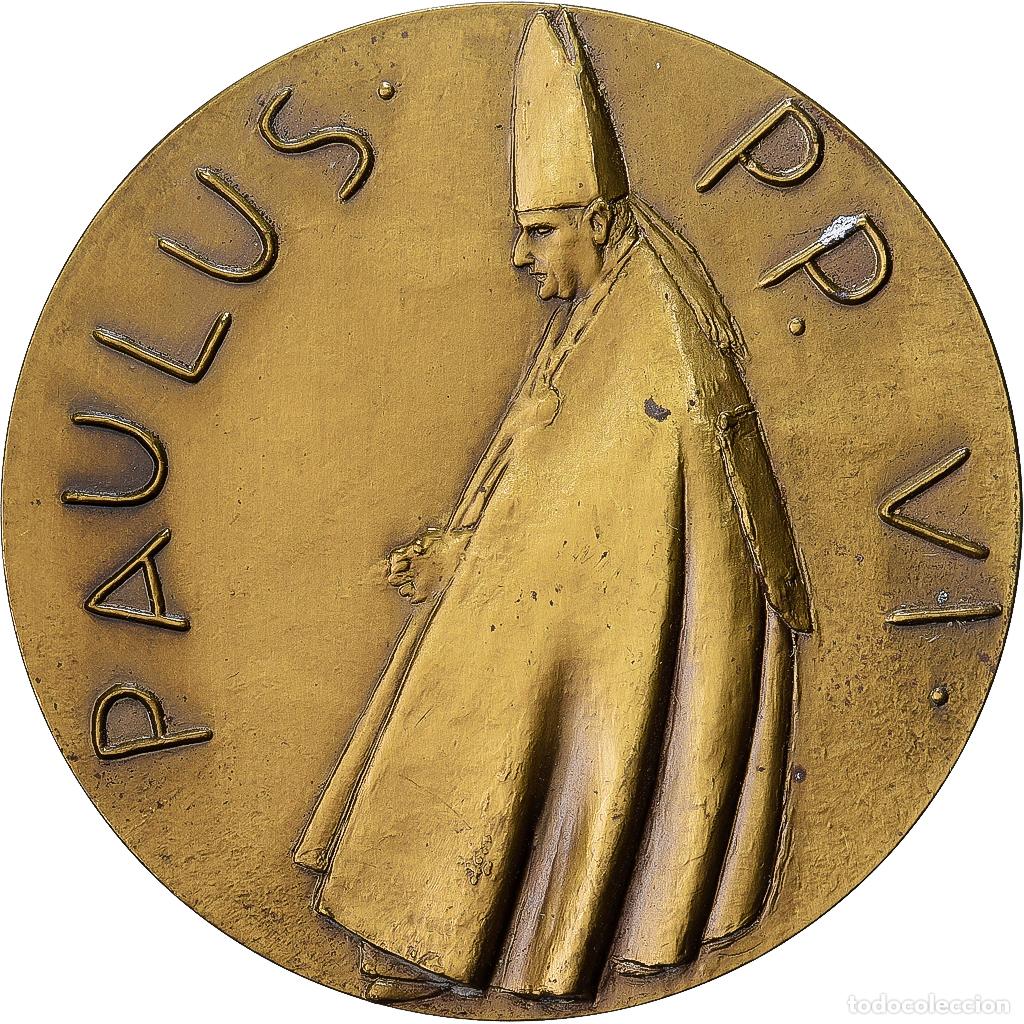 Medallas tem&aacute;ticas: [#1529165] CIUDAD DEL VATICANO, medalla, Paul VI, 1977, Bronce, Manzu, EBC