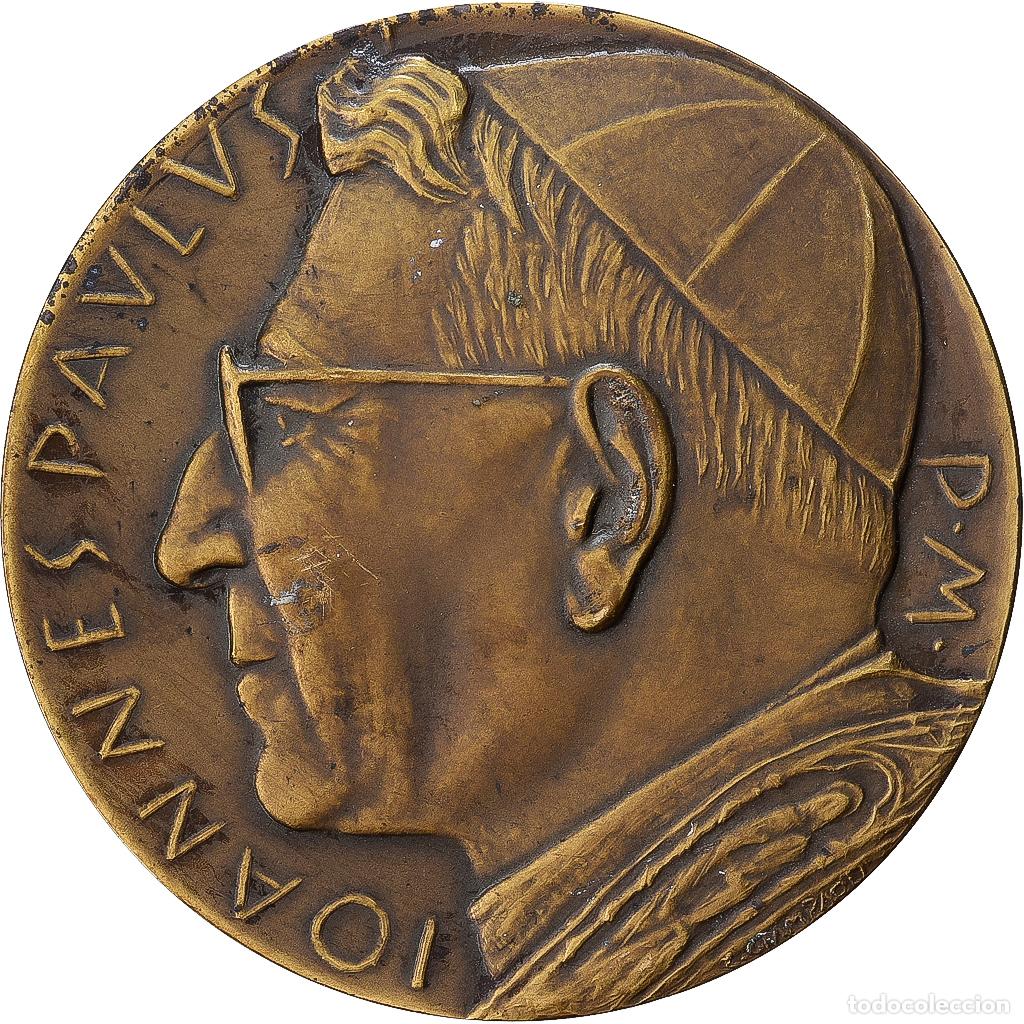 Medallas tem&aacute;ticas: [#1529167] CIUDAD DEL VATICANO, medalla, Jean-paul Ier, 1978, Bronce, Giampaoli, EBC