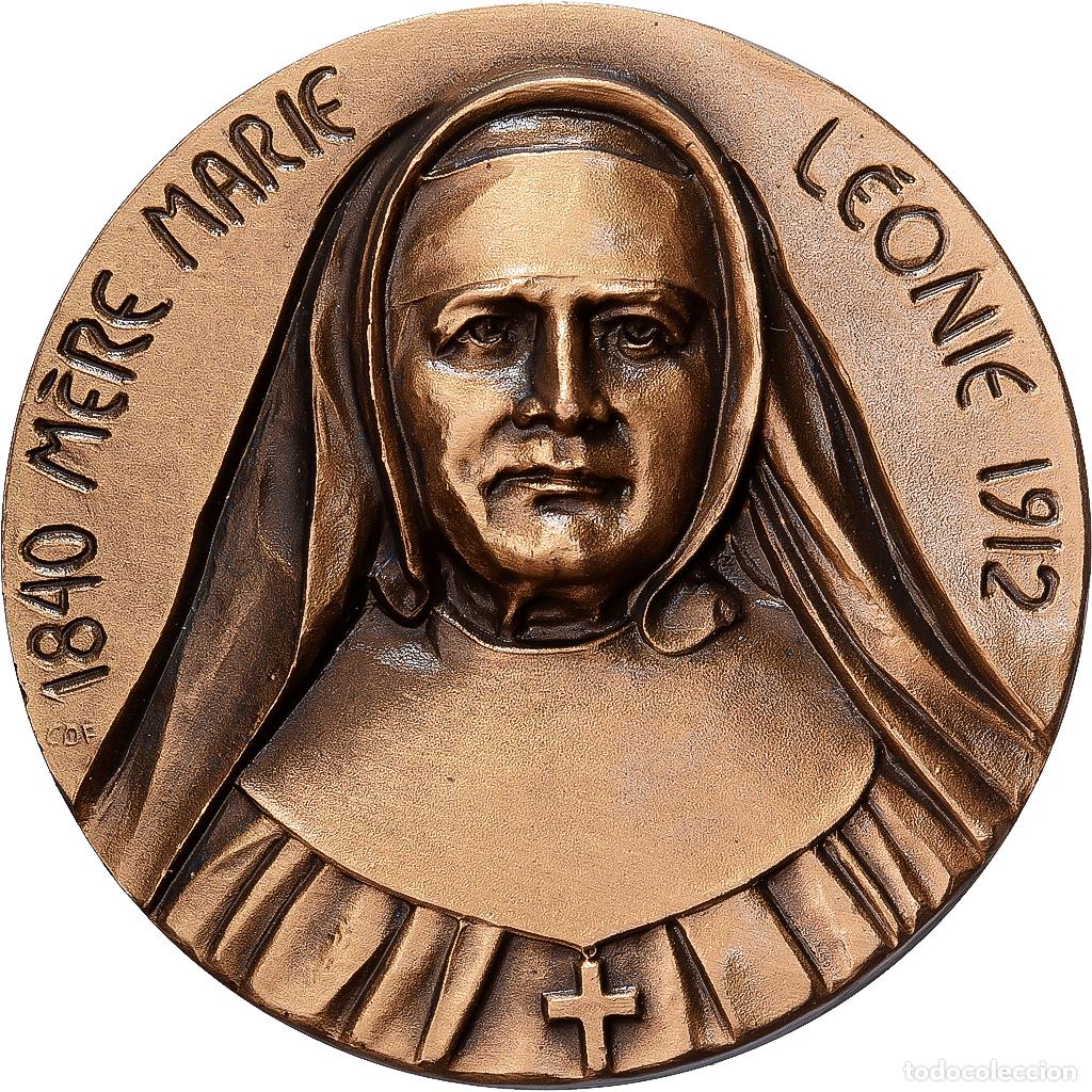 Medallas tem&aacute;ticas: [#1529186] Qu&eacute;bec, medalla, M&egrave;re Marie L&eacute;onie, B&eacute;atification, Montr&eacute;al, 1984, Bronce