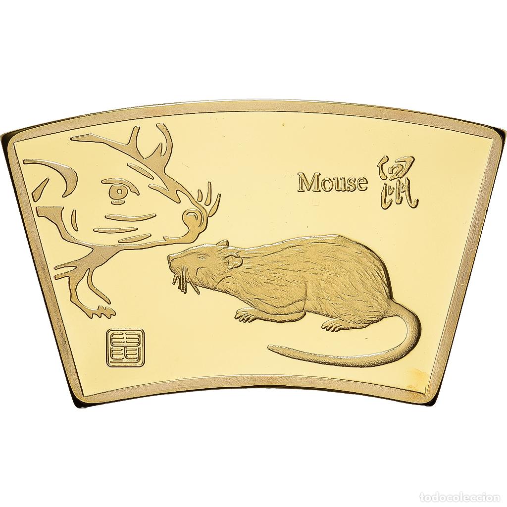 Medallas tem&aacute;ticas: [#1529205] China, medalla, Ann&eacute;e du Rat, Copper Gilt, FDC